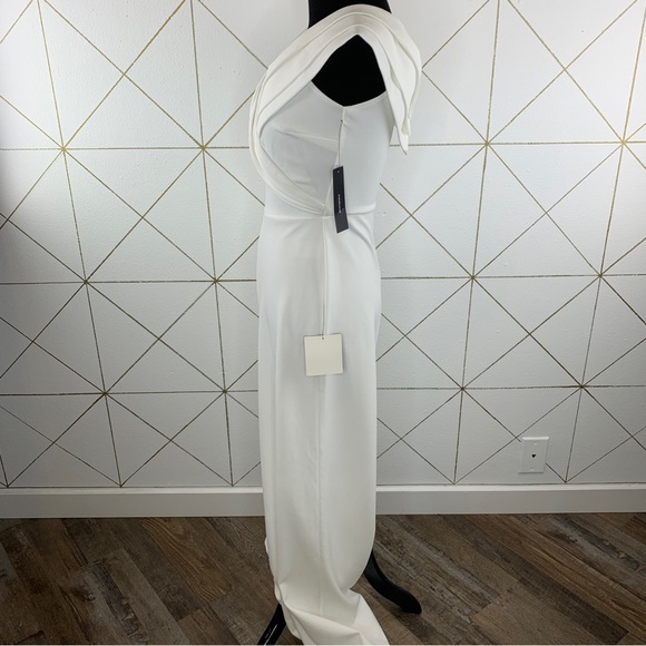 Lulus NWT Ruffled Front Wide Leg Jumpsuit Size XS - Picture 3 of 11